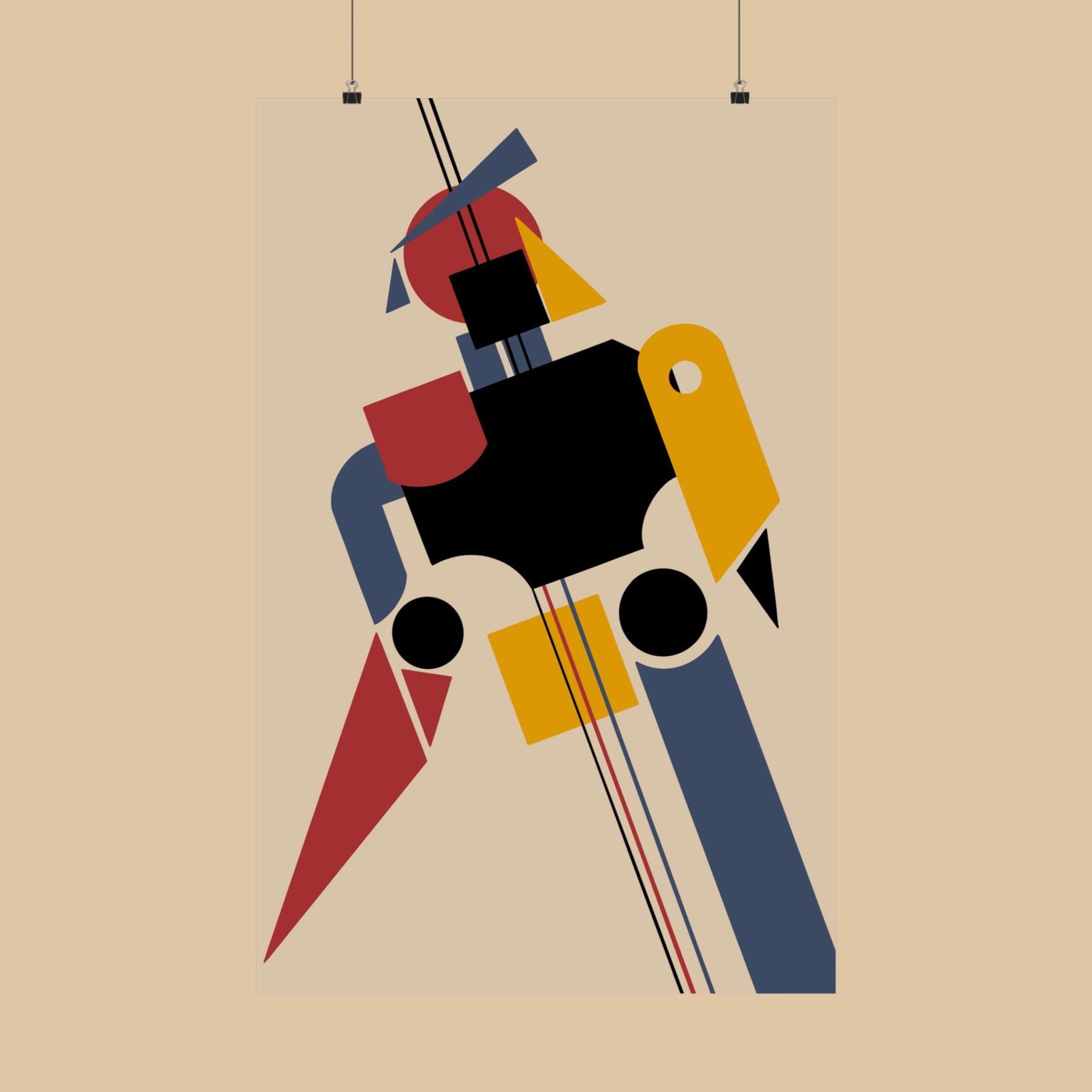 Abstract Banderillero Poster